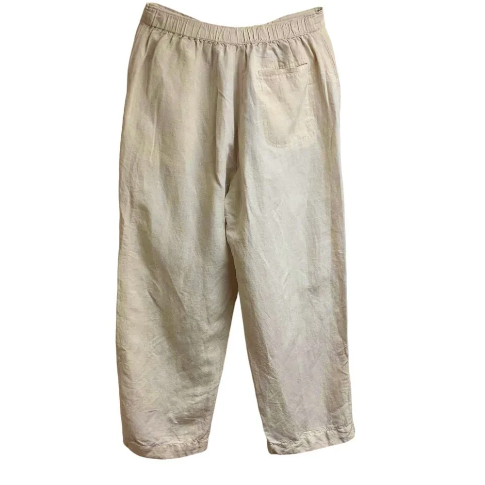 Havanera Co Linen Blend‎ Drawstring Lounge Pant